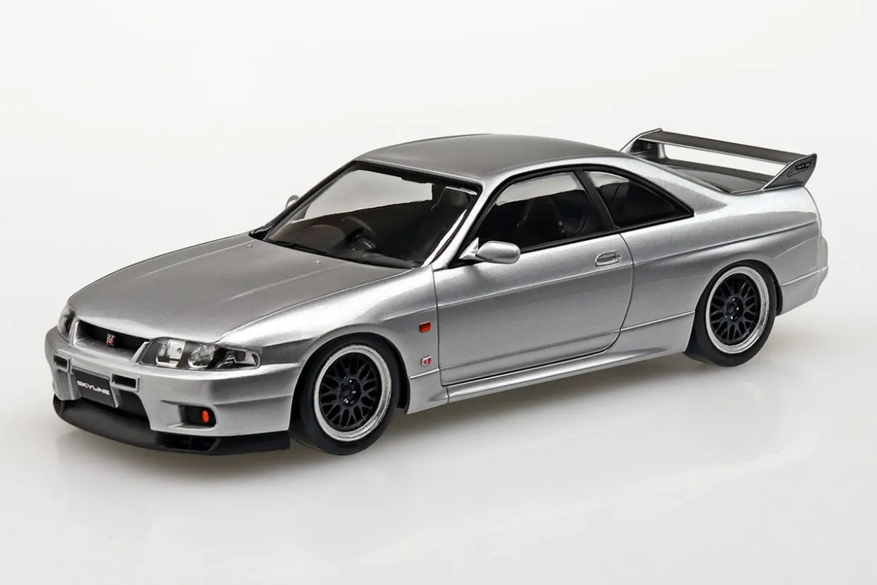 Cheap Aoshima The Snap Kit 1/32 Nissan R33 Skyline Gt-R Custom Wheel (Sonic Silver) Plastic Model