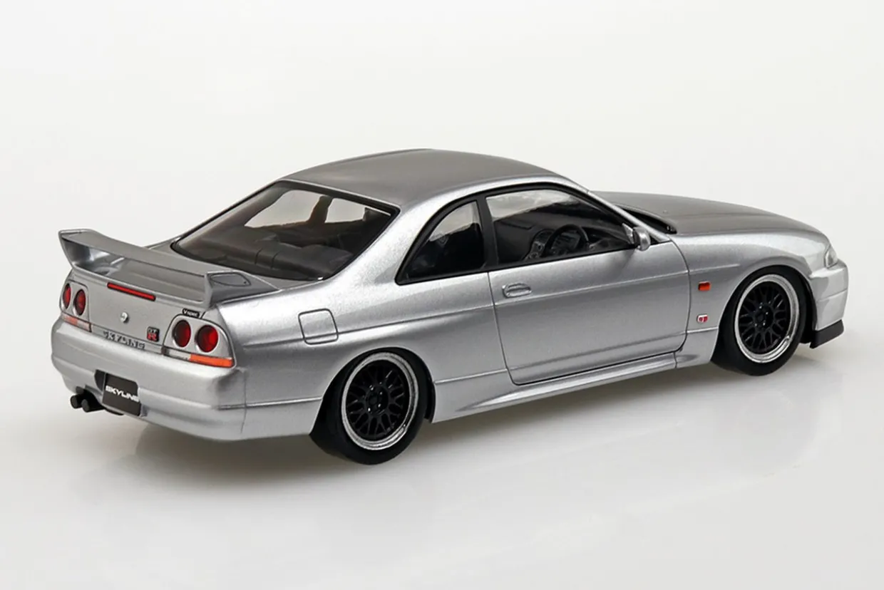 Cheap Aoshima The Snap Kit 1/32 Nissan R33 Skyline Gt-R Custom Wheel (Sonic Silver) Plastic Model