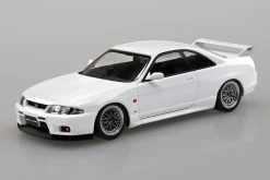 Hot Aoshima The Snap Kit 1/32 Nissan R33 Skyline Gt-R Custom Wheel (White) Plastic Model