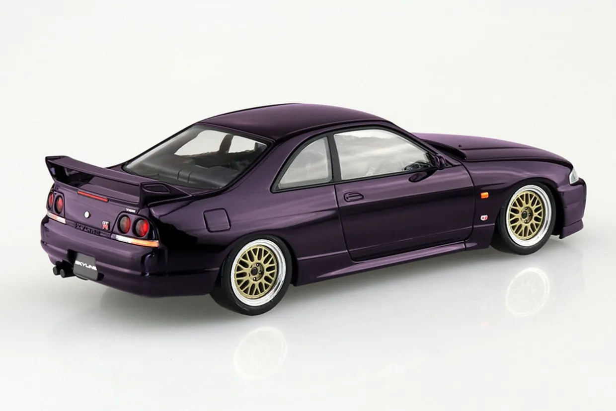 Cheap Aoshima The Snap Kit 1/32 Nissan R33 Skyline Gt-R Custom Wheel (Midnight Purple) Plastic Model