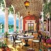 Cheap Appleone 300-358 Jigsaw Puzzle Cafe Along The River By Dominic Davison (300 Pieces)