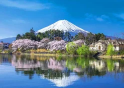 Clearance Appleone 500-280 Jigsaw Puzzle Mt.Fuji And Cherry Blossoms (500 Pieces)
