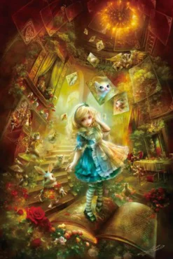 Store Appleone Jigsaw Puzzle 108-078 Alice In Wonderland (108 Pieces)