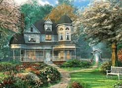 New Appleone Jigsaw Puzzle 500-217 Dominic Davison British Rose Villa (500 Pieces)