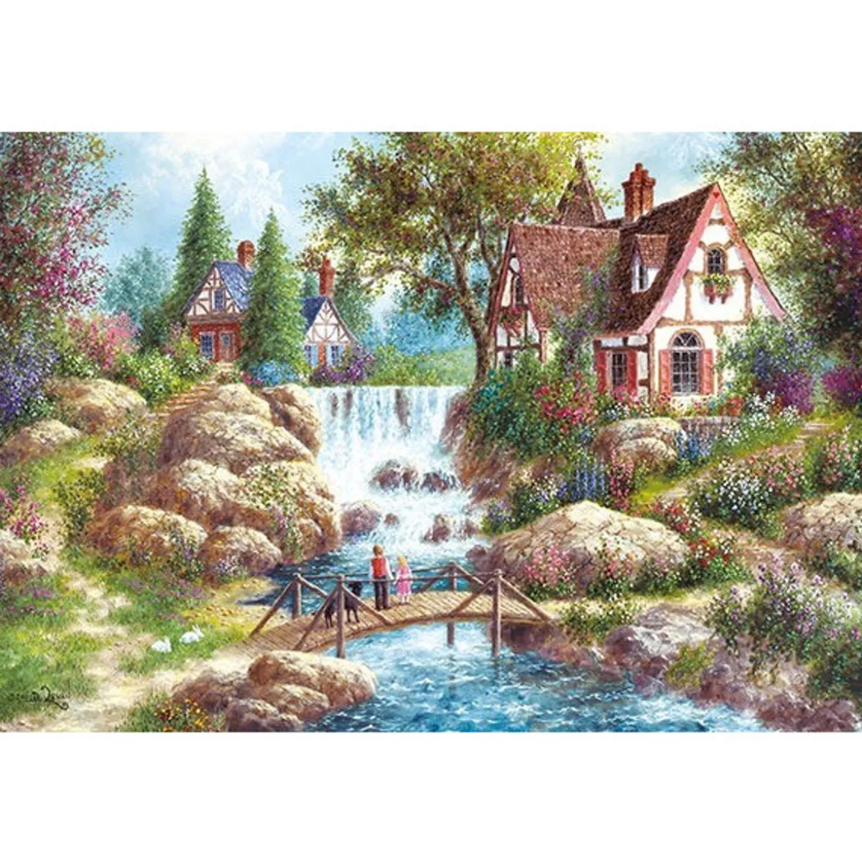 Online Appleone Jigsaw Puzzle 1000-819 Dennis Lewan Floral Liver (1000 Pieces)