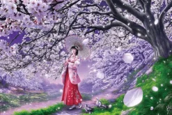 Outlet Appleone Jigsaw Puzzle 108-062 Fantasy Art Sakura (108 Pieces)