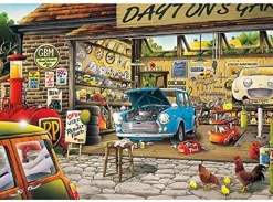 New Appleone Jigsaw Puzzle 300-348 Hiroyuki Tanikawa Dayton's Repair Garage (300 Pieces)