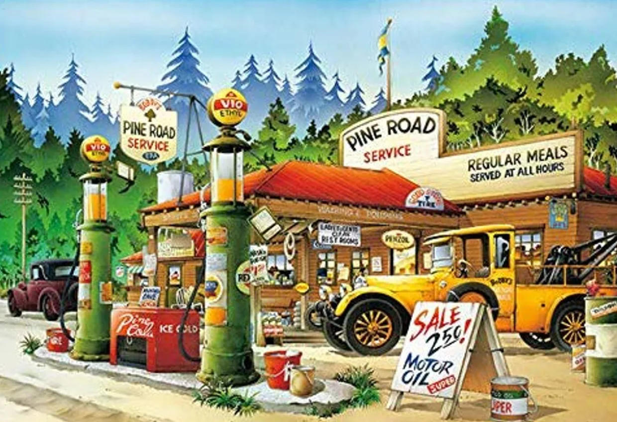 Outlet Appleone Jigsaw Puzzle 1000-847 Hiroyuki Tanikawa Driving Holiday (1000 Pieces)