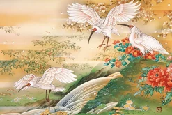 Discount Appleone Jigsaw Puzzle 1000-804 Japanese Art Crested Ibis (1000 Pieces)