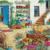 Clearance Appleone Jigsaw Puzzle 1000-793 Janet Kruskamp Colorful Patio (1000 Pieces)