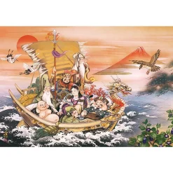 Cheap Appleone Jigsaw Puzzle 1000-813 Japanese Art Hakuga Takeuchi Seven Lucky Gods (1000 Pieces)