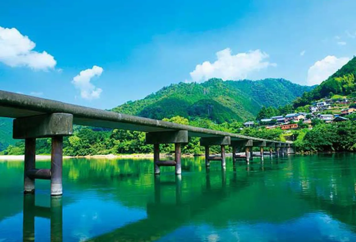 Store Appleone Jigsaw Puzzle 300-354 Shimanto River And Low-Water Bridge (300 Pieces)