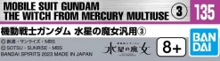 Cheap Bandai Gundam Decal No.135 For 1/144 Gundam: The Witch From Mercury Multiuse (3)