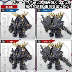 Fashion Bandai Sd Gundam Cross Silhouette Unicorn Gundam 02 Banshee (Destroy Mode) & Banshee Norn Parts Set Plastic Model