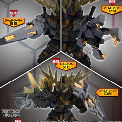 Fashion Bandai Sd Gundam Cross Silhouette Unicorn Gundam 02 Banshee (Destroy Mode) & Banshee Norn Parts Set Plastic Model