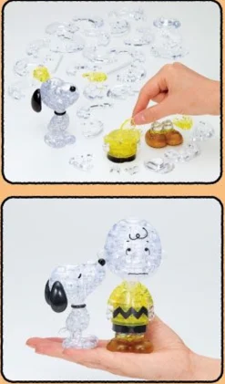 Clearance Beverly 50274 Crystal 3D Puzzle Snoopy & Charlie Brown (77 Pieces)