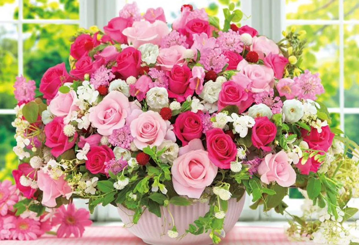 Best Sale Beverly 61-450 Jigsaw Puzzle Beautiful Bouquet (1000 Pieces)