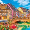 Sale Beverly 51-284 Jigsaw Puzzle Blooming Streets Of Colmar In France (1000 Pieces)