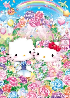 Flash Sale Beverly 66-188 Jigsaw Puzzle Happy Hello Kitty Wedding (600 Pieces)