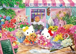 Cheap Beverly 66-189 Jigsaw Puzzle Hello Kitty Flower Shop (600 Pieces)