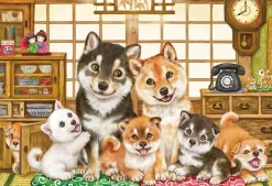 Flash Sale Beverly 31-515 Jigsaw Puzzle Kayomi Harai Japanese Dog Family Always Together (1000 Pieces)