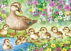 Sale Beverly 66-161 Jigsaw Puzzle Kayomi Harai Mother Ducks And Ducklings Lining Up (600 Pieces)