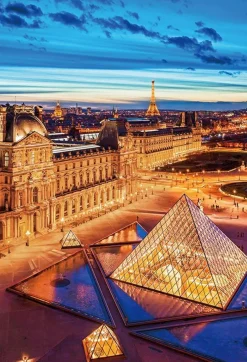 Outlet Beverly 51-291 Jigsaw Puzzle Louvre Museum At Dusk (1000 Pieces)