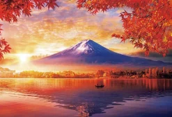Cheap Beverly 33-215 Jigsaw Puzzle Mt.Fuji And The Lakeside In The Autumn Fog (300 Pieces)
