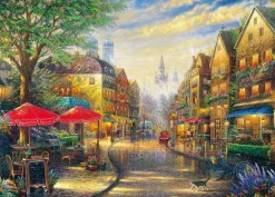 Cheap Beverly 66-173 Jigsaw Puzzle Munich Cafe In Germany By Thomas Kinkade (600 Pieces)