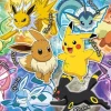 Store Beverly 100-019 Jigsaw Puzzle Pokemon Eevee & Friends (100 L-Pieces)