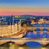 Clearance Beverly 66-211 Jigsaw Puzzle Seine River At Dusk (600 Pieces)