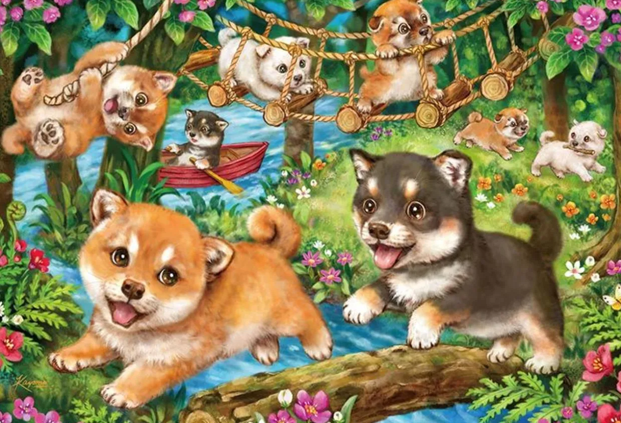 Fashion Beverly 31-537 Jigsaw Puzzle Shiba Inu Adventure (1000 Pieces)