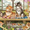 New Beverly 33-210 Jigsaw Puzzle Shiba Inu Porch Time (300 Pieces)