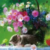 Shop Beverly 66-183 Jigsaw Puzzle Sleepy Kitten Under Flowers (600 Pieces)