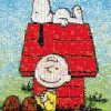Sale Beverly 66-145 Jigsaw Puzzle Snoopy Mosaic Snoopy And Charlie Brown (600 Pieces)