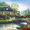 Discount Beverly 66-174 Jigsaw Puzzle Stoney Creek Cottage By Thomas Kinkade (600 Pieces)