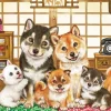 Online Beverly 33-209 Jigsaw Puzzle Together Is The Best With Shiba Inu (300 Pieces)