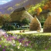 Clearance Beverly 31-535 Jigsaw Puzzle Traditional Japan & Puppies By Taku Nagaoka (1000 Pieces)