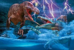 Cheap Beverly 93-164 Jigsaw Puzzle Tyrannosaurus Vs. Spinosaurus By Masato Hattori (300 Pieces)