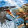 Shop Beverly 93-165 Jigsaw Puzzle Tyrannosaurus Vs. Mosasaurus By Masato Hattori (300 Pieces)