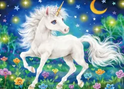 Clearance Beverly 66-176 Jigsaw Puzzle Unicorn Playing Under The Moonlight Sky (600 Pieces)