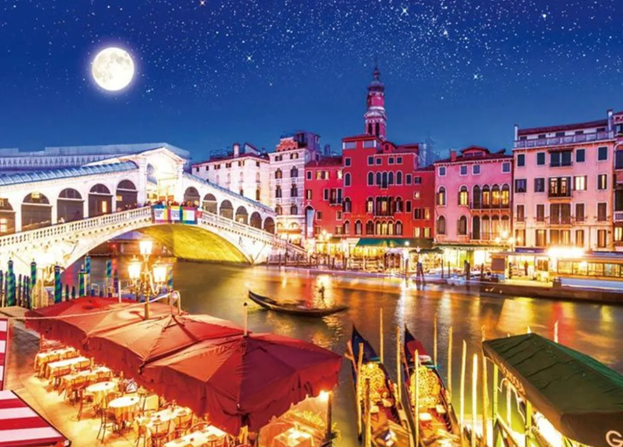 Sale Beverly 66-155 Jigsaw Puzzle Venice In A Moonlit Night (600 Pieces)