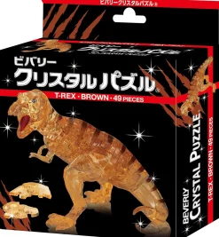 Clearance Beverly Crystal 3D Puzzle 486435 T-Rex Brown (49 Pieces)