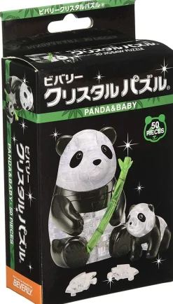 New Beverly Crystal 3D Puzzle 486558 Panda & Baby (50 Pieces)