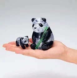 New Beverly Crystal 3D Puzzle 486558 Panda & Baby (50 Pieces)