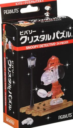 Clearance Beverly Crystal 3D Puzzle 486527 Snoopy Detective (34 Pieces)