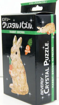 Best Beverly Crystal 3D Puzzle 486596 Rabbit Brown (43 Pieces)