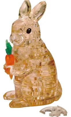 Best Beverly Crystal 3D Puzzle 486596 Rabbit Brown (43 Pieces)