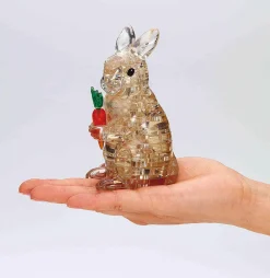 Best Beverly Crystal 3D Puzzle 486596 Rabbit Brown (43 Pieces)