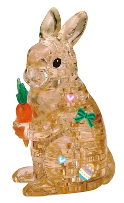 Best Beverly Crystal 3D Puzzle 486596 Rabbit Brown (43 Pieces)